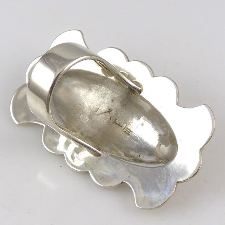 Kingman Turquoise Concho Ring by Fidel Bahe - Garland's