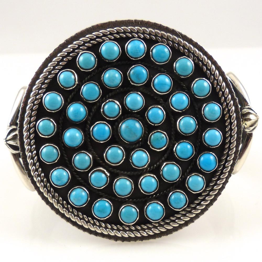 Kingman Turquoise Cuff by Ernest Rangel - Garland's