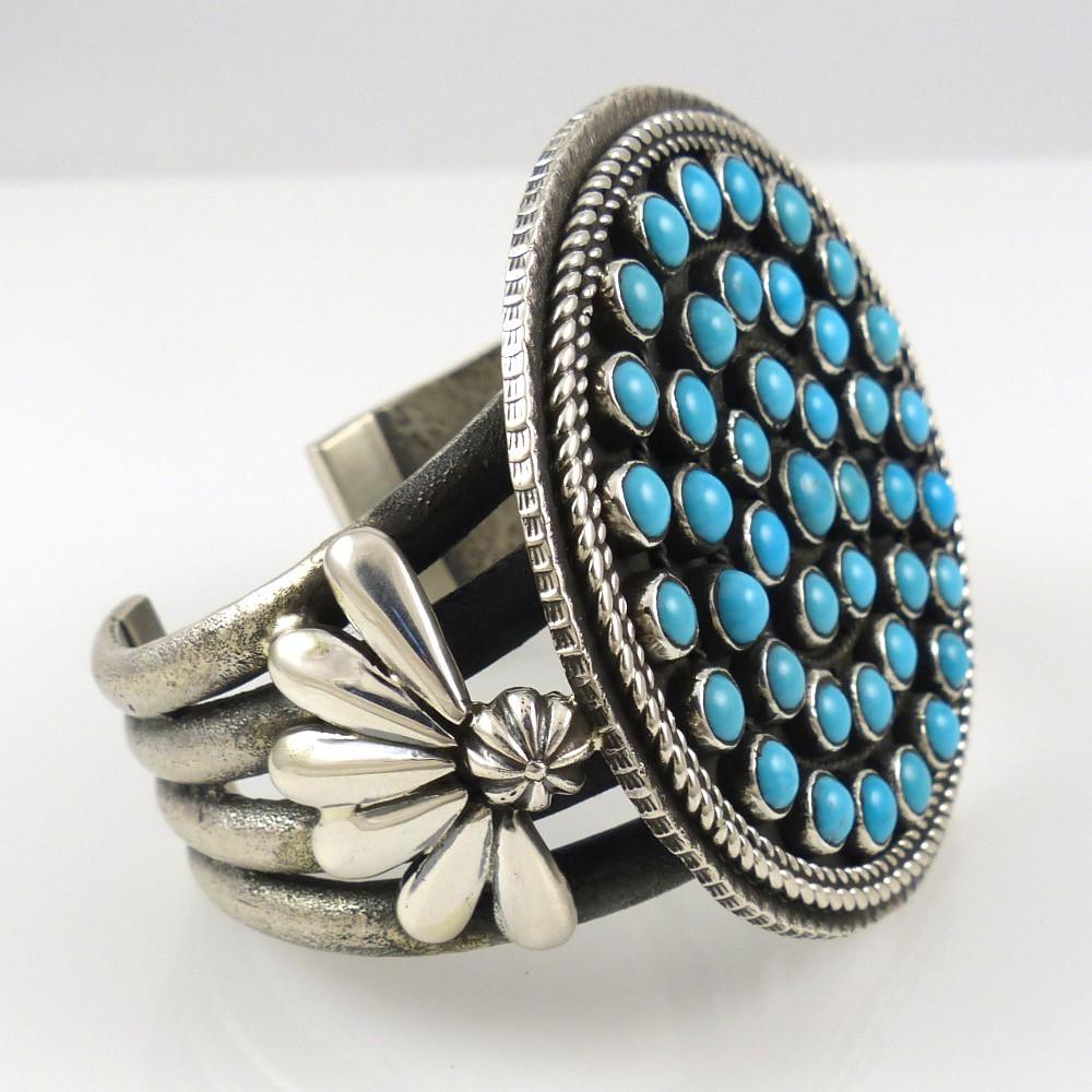 Kingman Turquoise Cuff by Ernest Rangel - Garland's