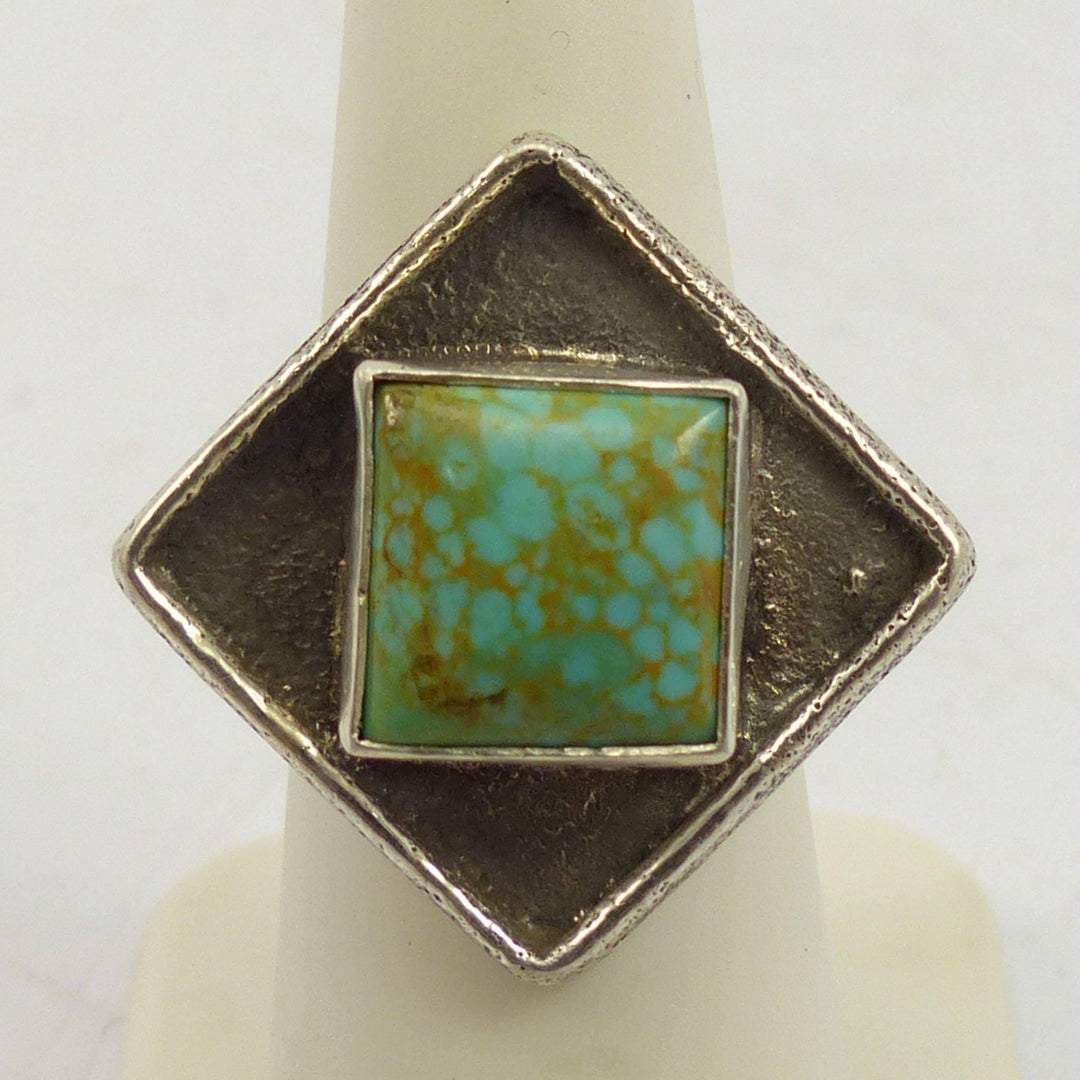 Kingman Turquoise Ring by Cordell Pajarito - Garland's
