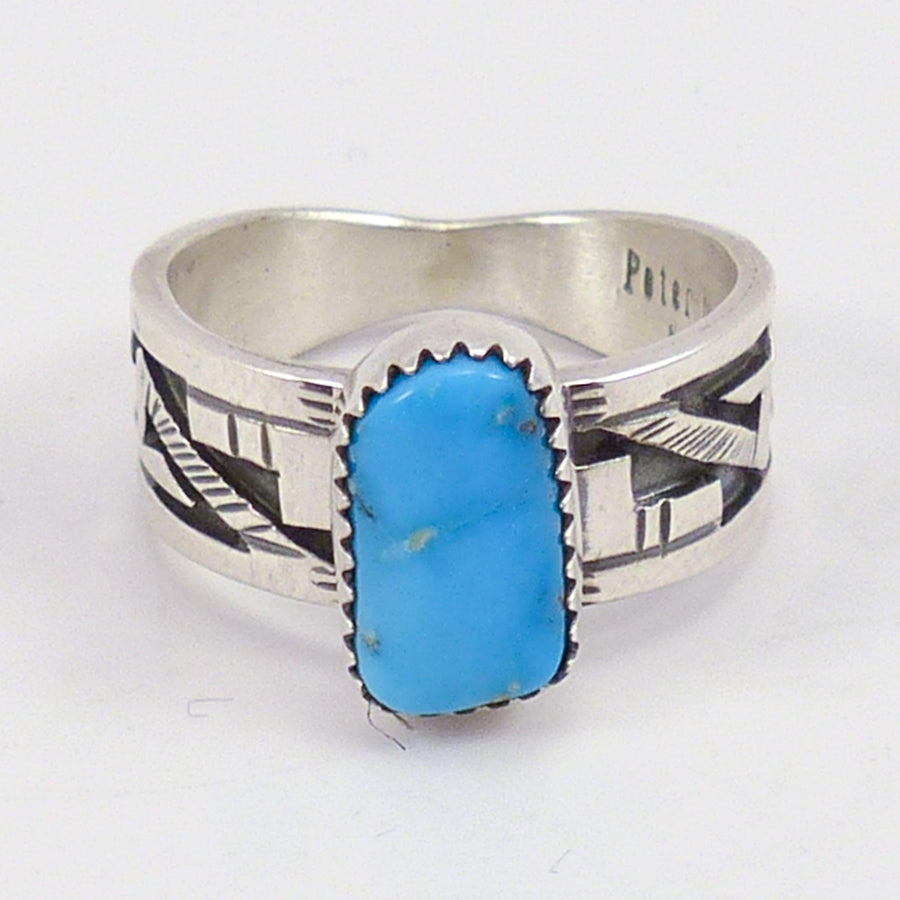 Kingman Turquoise Ring by Peter Nelson - Garland's