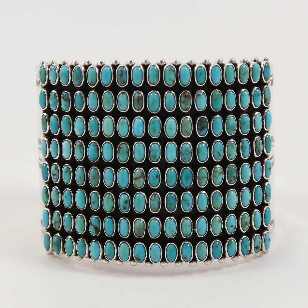 Kingman Turquoise Row Cuff by Dee Nez - Garland's