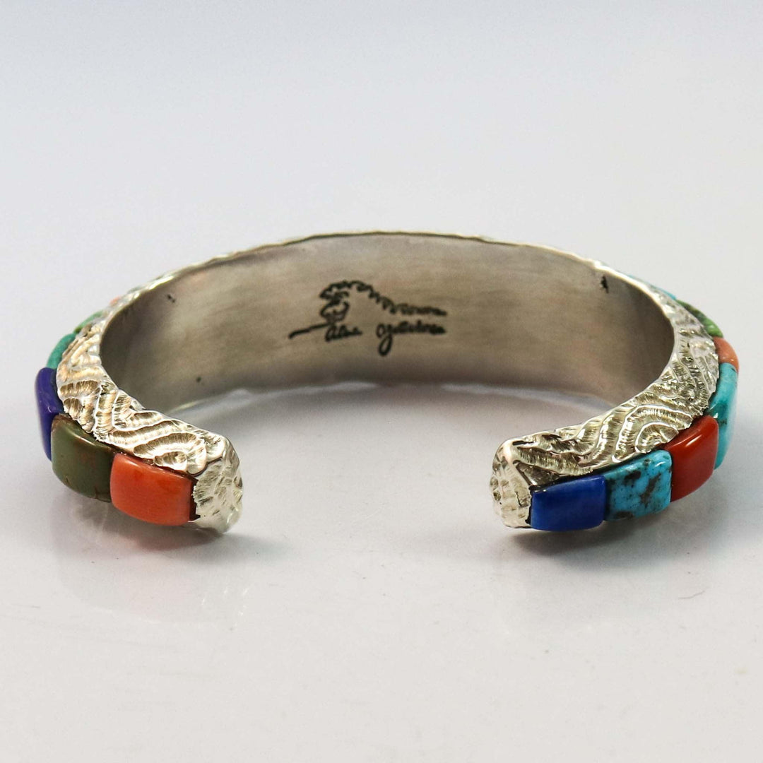 Multi-Stone Inlay Cuff by Alvin Yellowhorse - Garland's