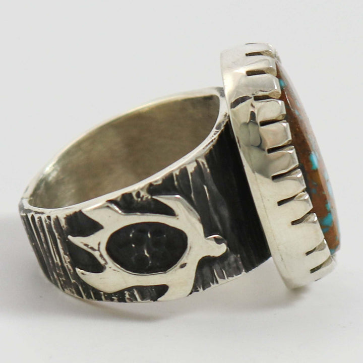 Pilot Mountain Turquoise Ring by Kee Yazzie - Garland's