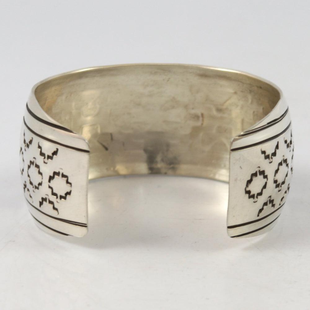 Silver Overlay Cuff by Wesley Begay - Garland's