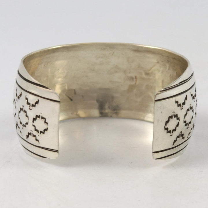 Silver Overlay Cuff by Wesley Begay - Garland's