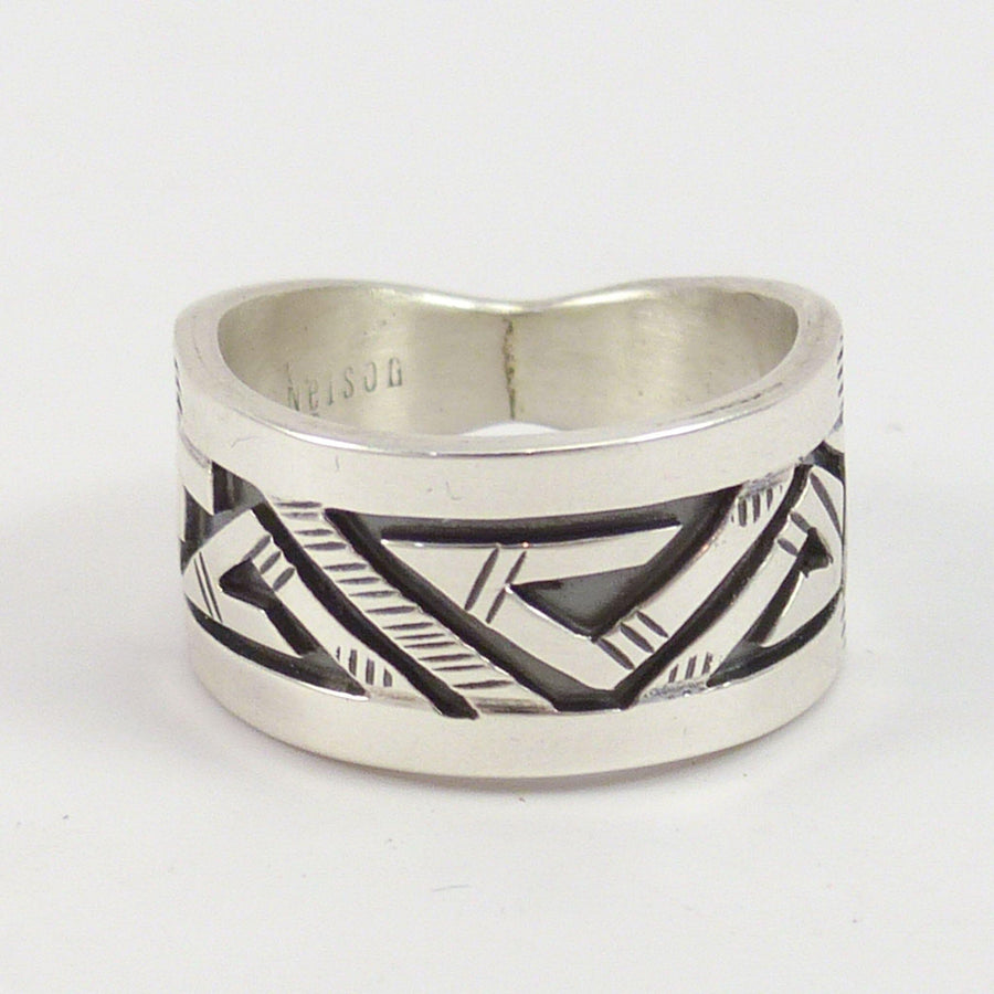 Silver Overlay Ring by Peter Nelson - Garland's