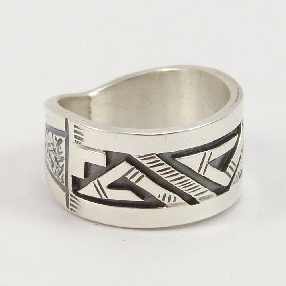 Silver Overlay Ring by Peter Nelson - Garland's
