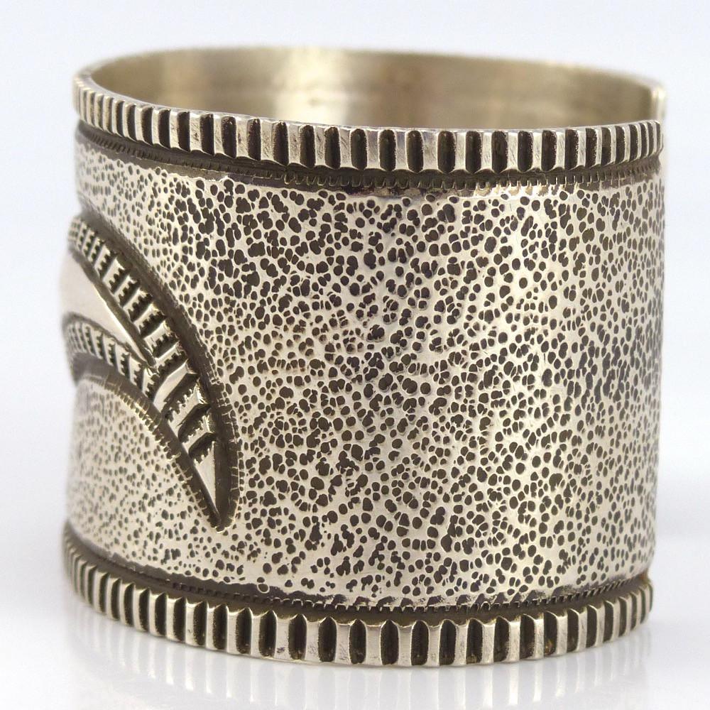Silver Repousse Cuff by Edison Cummings - Garland's
