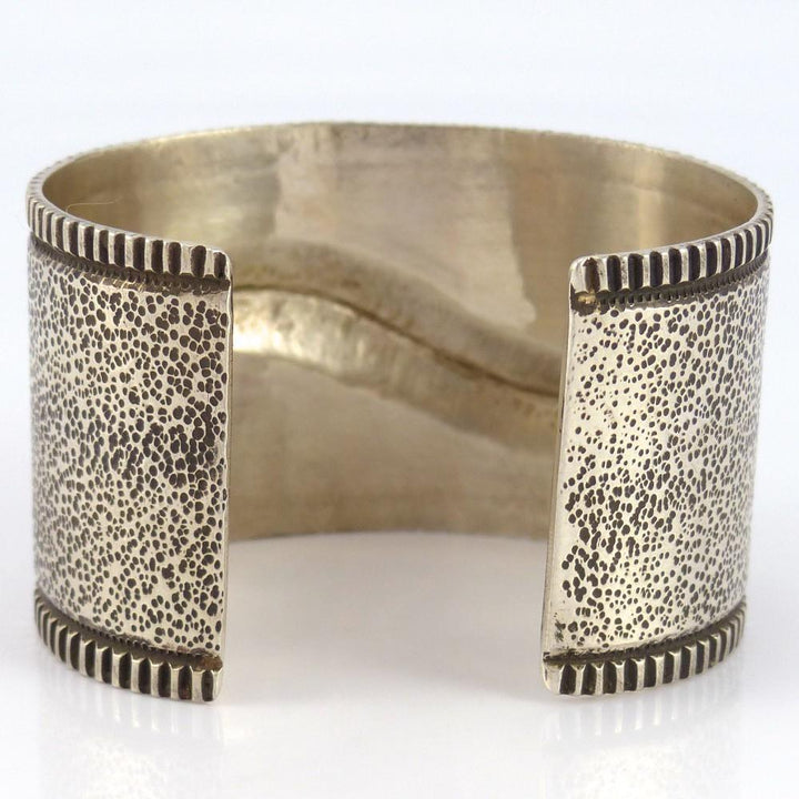 Silver Repousse Cuff by Edison Cummings - Garland's