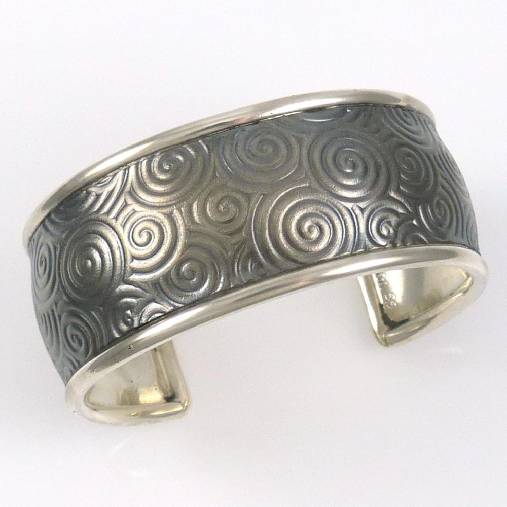 Silver Spiral Cuff by Pete Johnson - Garland's