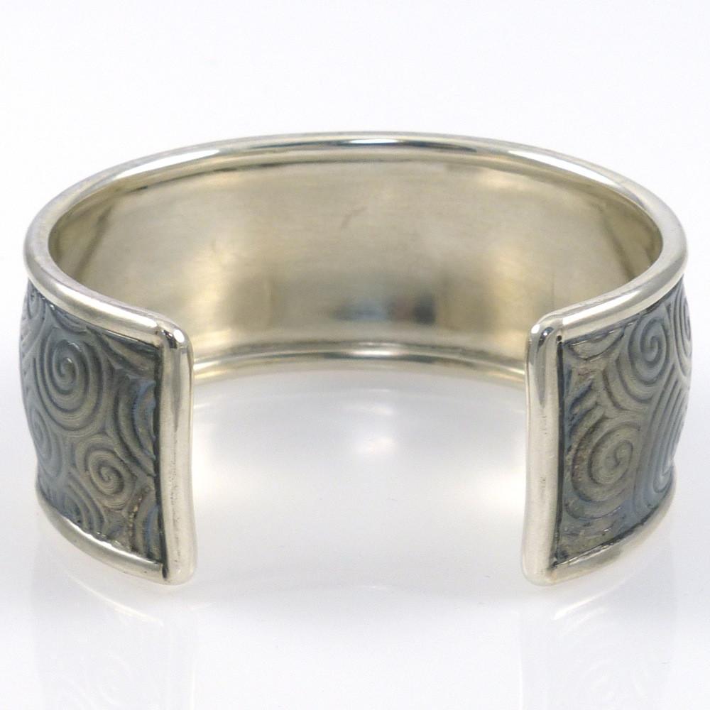 Silver Spiral Cuff by Pete Johnson - Garland's