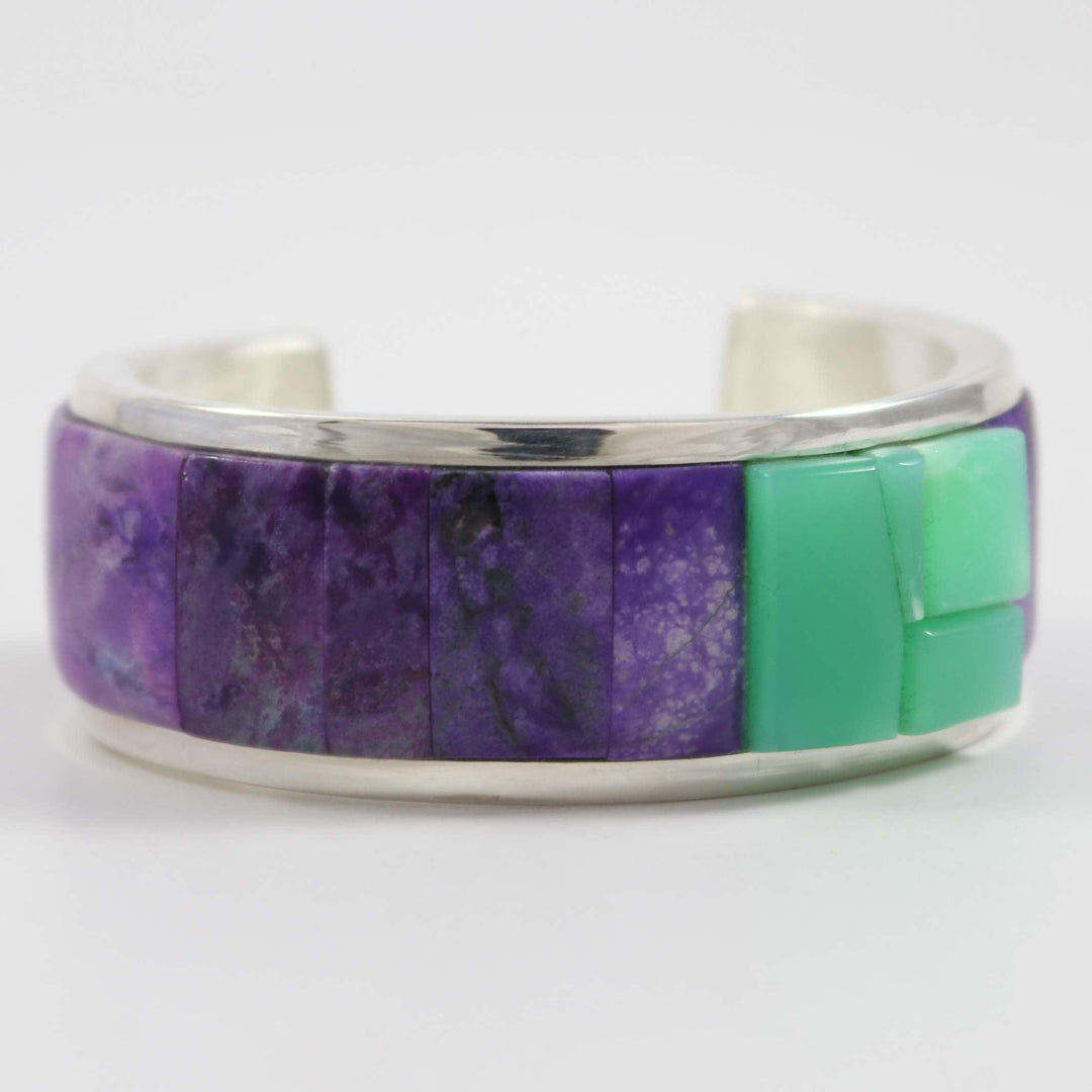Sugilite and Chrysoprase Cuff by Na Na Ping - Garland's