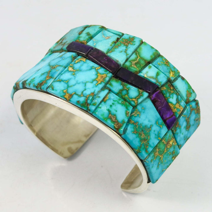 Turquoise and Sugilite Cuff by Na Na Ping - Garland's
