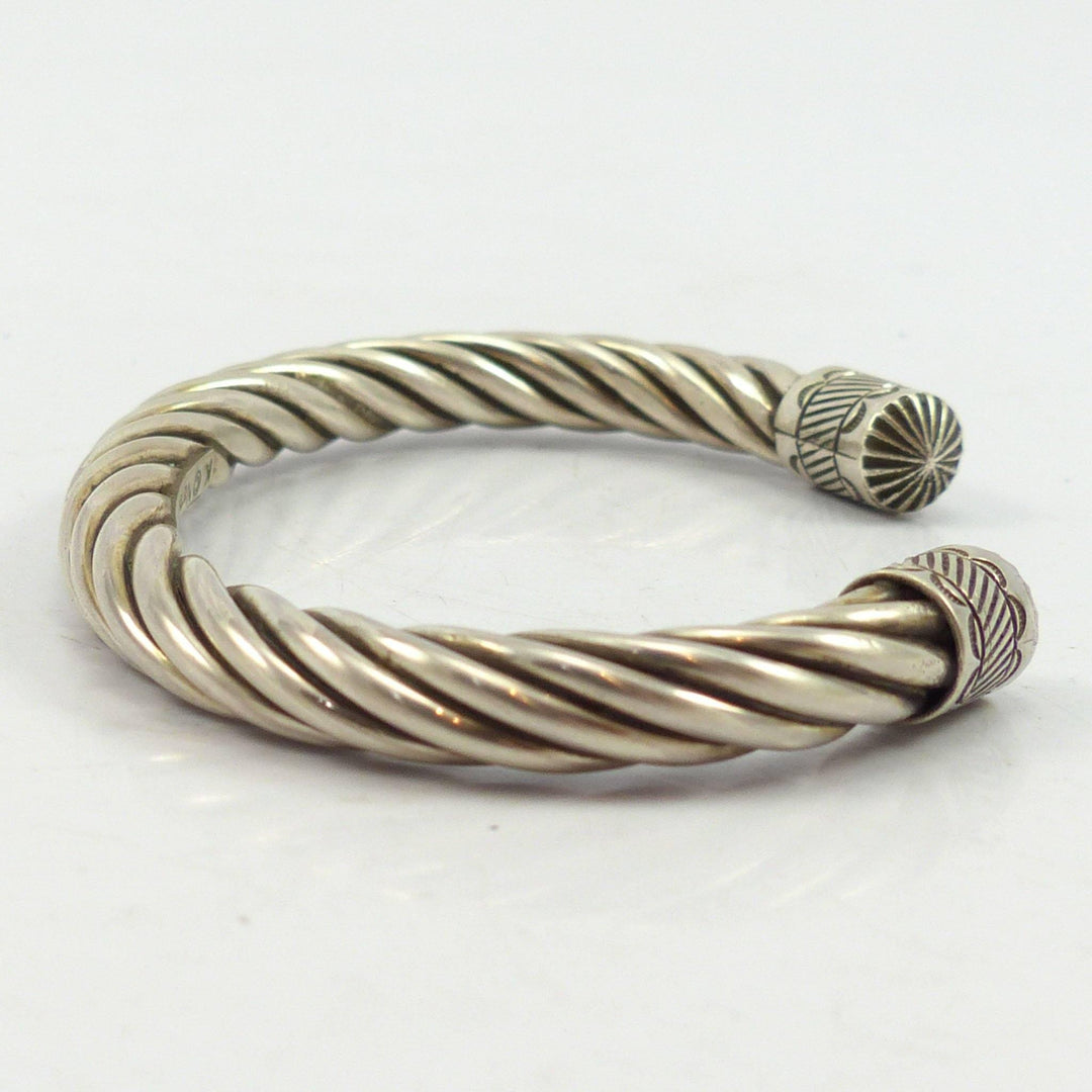 Twisted Silver Cuff by Karl Nataani - Garland's